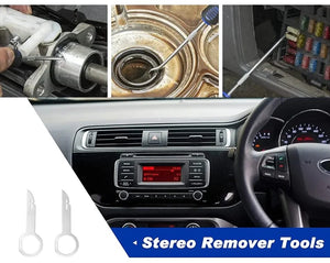 Planet Gates Red 43 Pcs Portable Car Panel Removal Tool Auto Panel Door Audio Trim Removal Kit Clip Pliers Fastener Remover Pry Car Disassembly Tools