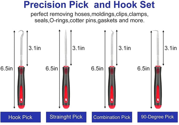 Planet Gates Red 43 Pcs Portable Car Panel Removal Tool Auto Panel Door Audio Trim Removal Kit Clip Pliers Fastener Remover Pry Car Disassembly Tools