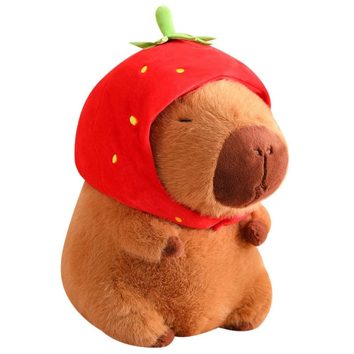 Planet Gates Red / 45cm Cute Capybara Plush Toy Stuffed Animals Capybara with Turtle Backpack Soft Doll Kids Toys Birthday Christmas Gift