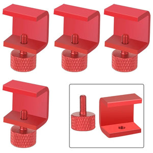 Planet Gates Red 4pcs 3DSWAY 3D Printer Parts Platform Clamp Glass Aluminum Plate Ultimaker UM Hotbed Fixing Clip Build Heated Bed Retainer 4pcs 8pcs