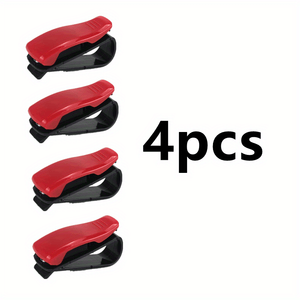 Planet Gates Red/4pcs Car Sun Visor Eye Clip