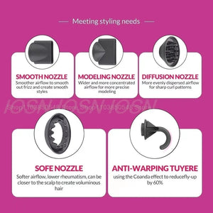 Planet Gates Red 5 Parts 3.3m / AU Professional Super Hair Dryer Personal Hair Care Styling Negative ion Salon Tool Constant Anion Electric Leafless Hair Dryers