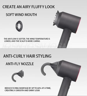 Planet Gates Red 5 Parts 3.3m / AU Professional Super Hair Dryer Personal Hair Care Styling Negative ion Salon Tool Constant Anion Electric Leafless Hair Dryers