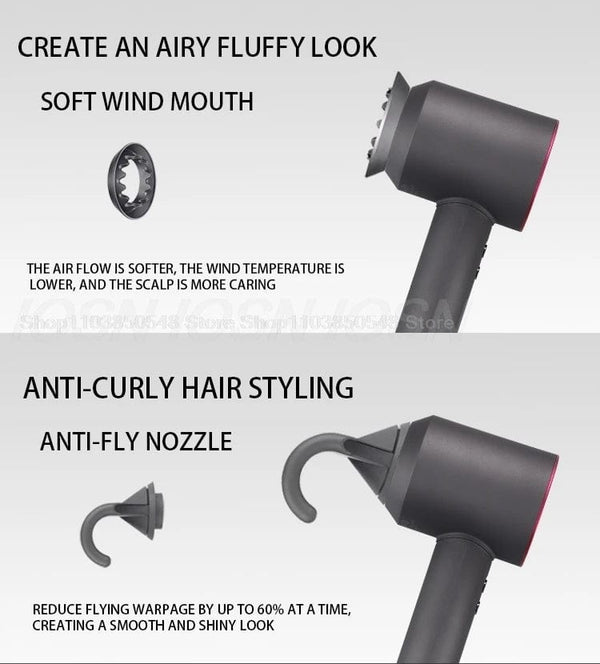 Planet Gates Red 5 Parts 3.3m / AU Professional Super Hair Dryer Personal Hair Care Styling Negative ion Salon Tool Constant Anion Electric Leafless Hair Dryers