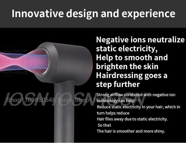Planet Gates Red 5 Parts 3.3m / AU Professional Super Hair Dryer Personal Hair Care Styling Negative ion Salon Tool Constant Anion Electric Leafless Hair Dryers