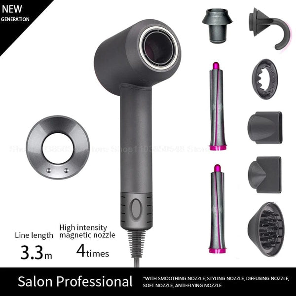 Planet Gates Red 5 Parts 3.3m / AU Super Hair Dryer 220V Leafless Hair dryer Personal Hair Care Styling Negative Ion Tool Constant Anion Electric Hair Dryers