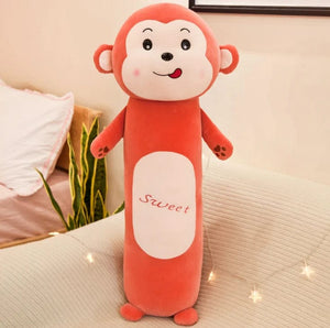 Planet Gates red 50cm Cute Rabbit Pillow Plush Toy Lion Monkey Frog  Animal Long Leg Sleeping Cushion Doll To Children Birthday Christmas Gift