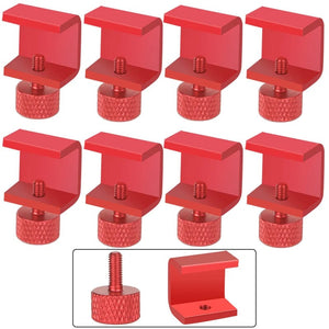 Planet Gates Red 8pcs 3DSWAY 3D Printer Parts Platform Clamp Glass Aluminum Plate Ultimaker UM Hotbed Fixing Clip Build Heated Bed Retainer 4pcs 8pcs