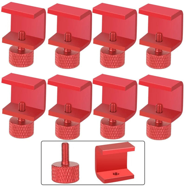 Planet Gates Red 8pcs 3DSWAY 3D Printer Parts Platform Clamp Glass Aluminum Plate Ultimaker UM Hotbed Fixing Clip Build Heated Bed Retainer 4pcs 8pcs