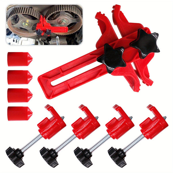 Planet Gates Red 9pcs/set Universal Cam Camshaft Lock Holder: Durable Car Engine Timing Tool Set For Maximum Performance