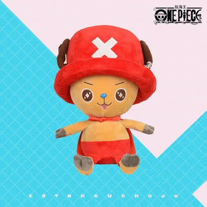 Planet Gates red / about 25cm Original Full Size Anime One Piece Plush Figure Kawaii Luffy Chopper Plush Doll Soft Stuffed Toy kids Birthday Gift Xmas Gift