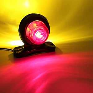 Planet Gates Red&Amber / 10pcs 10pcs 12-24V Double-sided Car Truck Side Marker Light Red Amber Blinker Turn Signal Indicator Lamp For Trailer Lorry Caravan