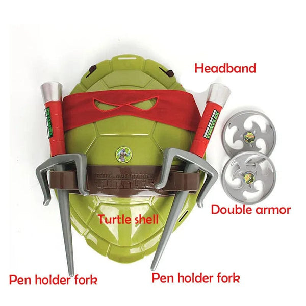 Planet Gates red Anime Figure Ninja Turtles Movie Fantasy Armor Toy Weapon Leo Raph Mikey Don Cosplay Shell Props Creative Present For Friends
