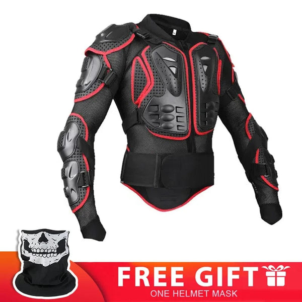 Planet Gates Red Armor / XXXL Motorcycle Full Body Armor Jacket spine chest protection gear Motocross Motos Protector Motorcycle Jacket Armour for Men Women