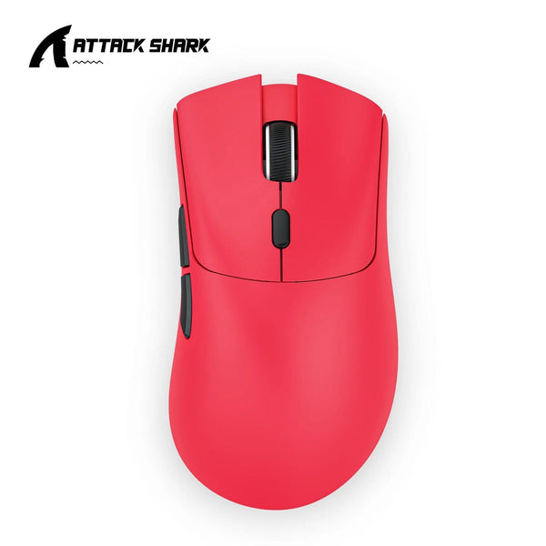 Planet Gates Red Attack Shark R1 Bluetooth Mouse,18000dpi,PAW3311,Wiredless Tri-mode Connection, Macro Gaming Mouse