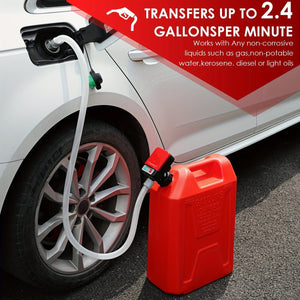 Planet Gates Red Automotive Nozzle Series Battery-powered Fuel Pump Compact Portable