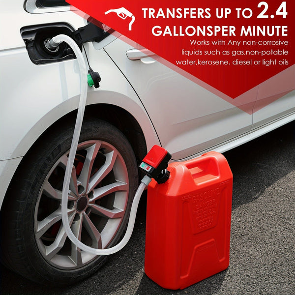 Planet Gates Red Automotive Nozzle Series Battery-powered Fuel Pump Compact Portable