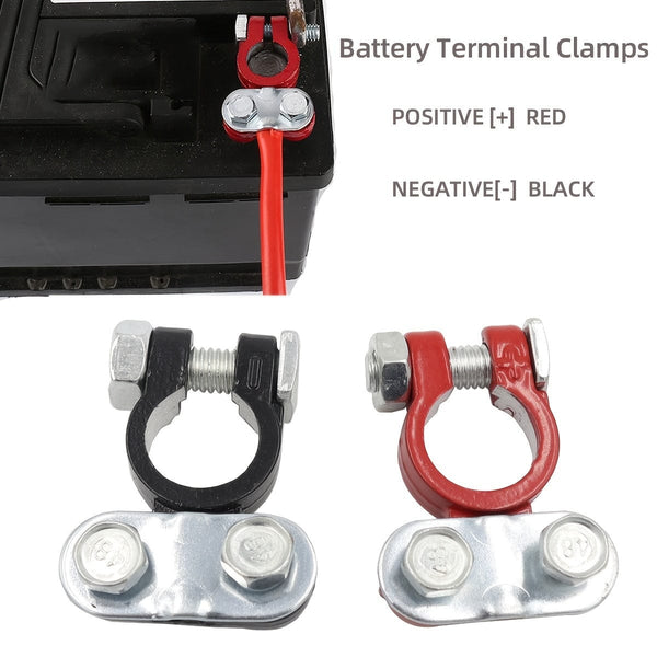 Planet Gates Red+Black 1 Pair Car Boat Truck Battery Terminal Clamp Pile Alloy Head Connector Clip
Positive And Negative Pole Post Heavy-duty Clamp Clip Terminal Pile Head