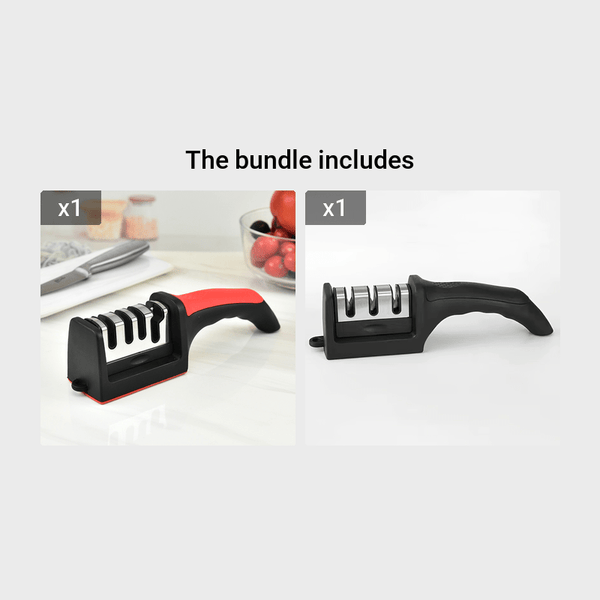 Planet Gates Red+Black 1pc Multifunctional Knife Sharpener Kit Kitchen Knife Accessories To Repair, Grind, Polish Blade, Professional Knife Sharpening Tool For Kitchen Knives, Lawn Mower Parts & Accessories