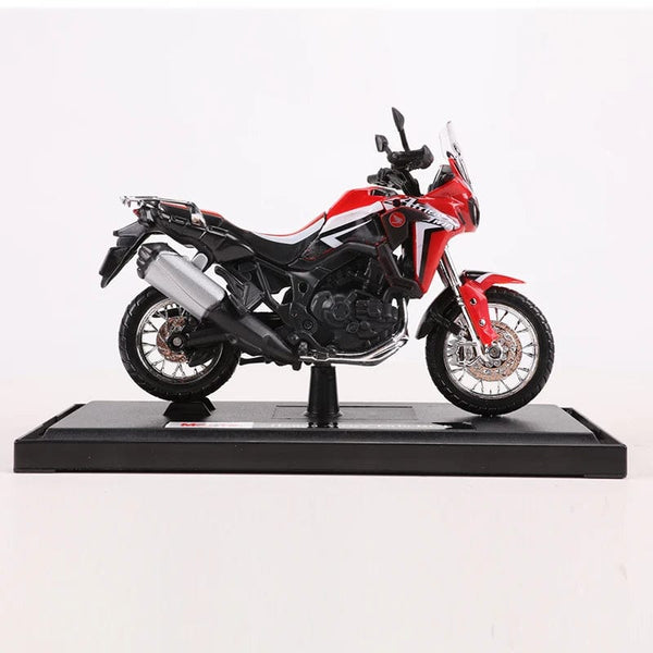 Planet Gates Red Black Maisto 1:18 Honda Africa Twin DCT Motorcycle Race Car Simulation Alloy Car Model