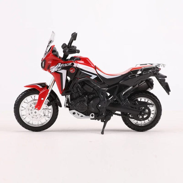 Planet Gates Red Black Maisto 1:18 Honda Africa Twin DCT Motorcycle Race Car Simulation Alloy Car Model