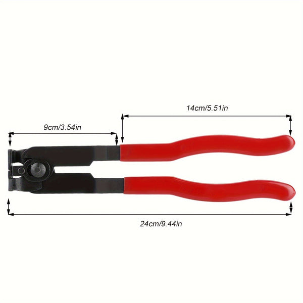 Planet Gates Red Car CV Joint Dust Cover Clip Ear Pliers, Professional Wire Crimping Pliers Tool, Steel Material (Dust Cover Bundle Pliers)