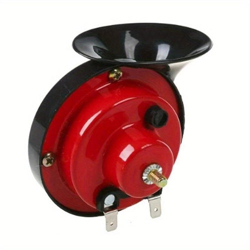 Planet Gates Red Car Horn 12V 60dB 4 Trumpet Super Loud Air Horn Compressor With Mounting Kits Trumpet Loudspeaker Motorcycle Horn Air Horns