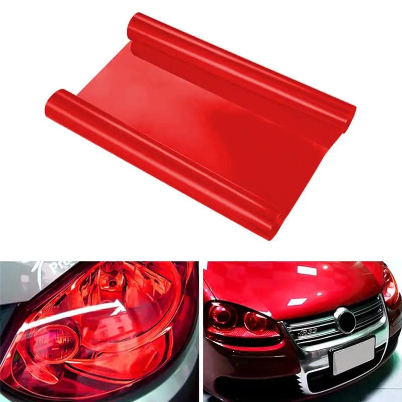 Planet Gates Red Car Light Headlight Taillight Tint Vinyl Film Sticker Sheet Fog Light Rear Lamp Matt Smoke Film 60/150cmx30CM