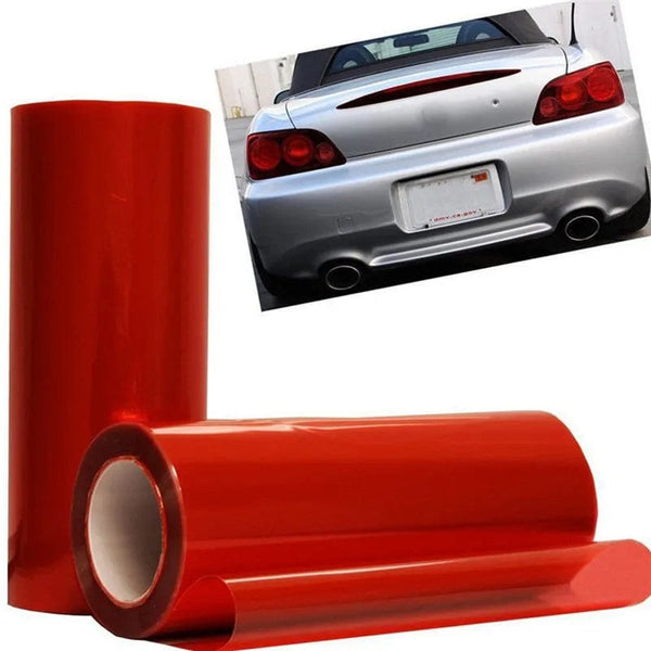 Planet Gates Red Car Light Headlight Taillight Tint Vinyl Film Sticker Sheet Fog Light Rear Lamp Matt Smoke Film 60/150cmx30CM