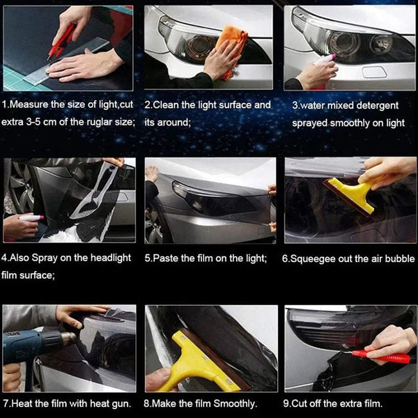 Planet Gates Red Car Light Headlight Taillight Tint Vinyl Film Sticker Sheet Fog Light Rear Lamp Matt Smoke Film 60/150cmx30CM
