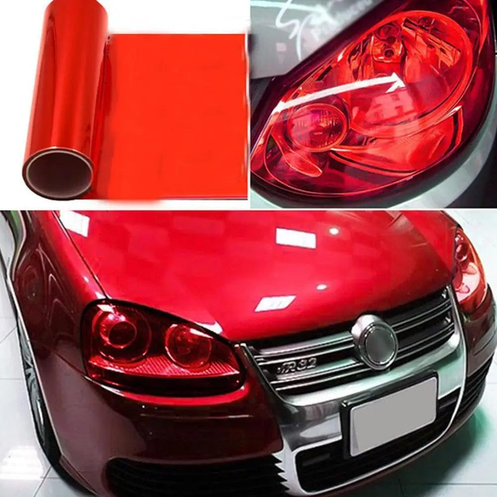 Planet Gates Red Car Light Headlight Taillight Tint Vinyl Film Sticker Sheet Fog Light Rear Lamp Matt Smoke Film 60/150cmx30CM
