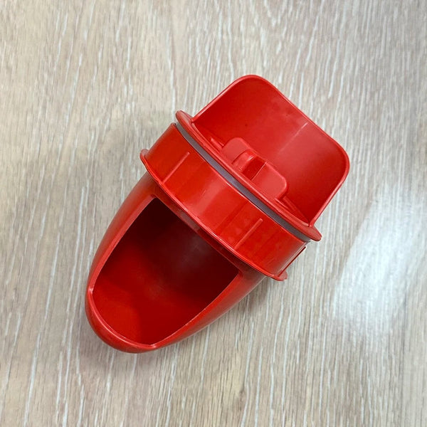 Planet Gates Red Chicken Feeder Poultry Feeding Supplies DIY Rain Proof Poultry Feeder Port Gravity Feed Kit For Buckets Barrels Bins Troughs