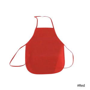Planet Gates Red Children Plain Apron Colorful Non-Woven Fabric Kids Painting Drawing Toys Aprons Crafts Playset Baking Cooking Bib Apron