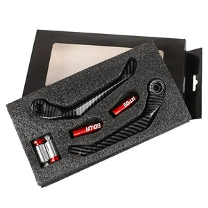 Planet Gates Red / CHINA 1 pair Motorcycle Universal Imitation carbon fiber metal Handlebar Guard Brake Clutch Levers Protector For Mt 09 2005-2022 ﻿