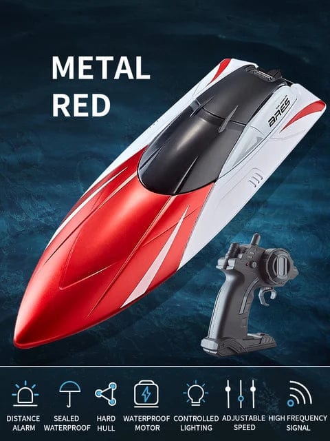 Planet Gates Red / CHINA 2.4G RC Boat S4 15km/h Dual Motor Waterproof High-speed Boat Summer Outdoore Water Remote Control Ship Toys Gift for Boys Girls