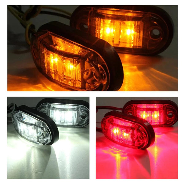 Planet Gates Red / CHINA 2 Pcs Durable Led Side Marker Lights for Trailer Trucks Caravan Side Clearance Marker Light Lamp Led Lorry Amber Red White