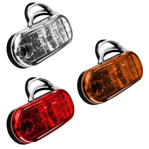Planet Gates Red / CHINA 2 Pcs Durable Led Side Marker Lights for Trailer Trucks Caravan Side Clearance Marker Light Lamp Led Lorry Amber Red White