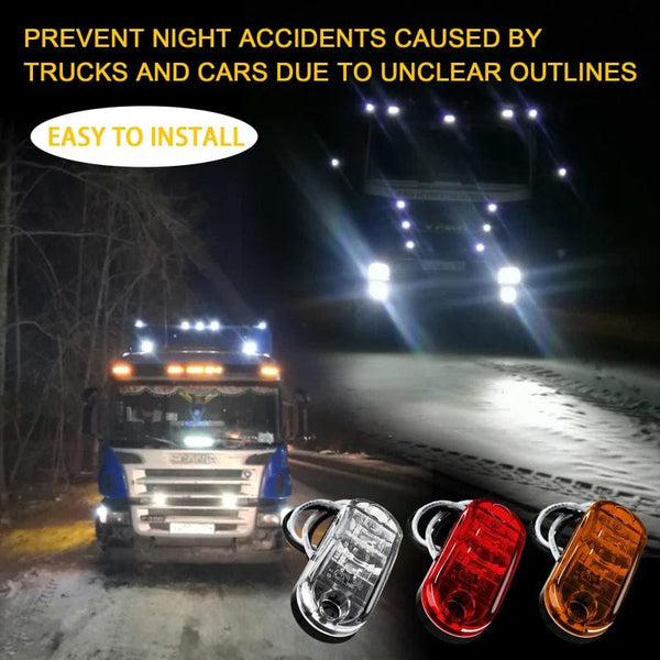 Planet Gates Red / CHINA 2 Pcs Durable Led Side Marker Lights for Trailer Trucks Caravan Side Clearance Marker Light Lamp Led Lorry Amber Red White