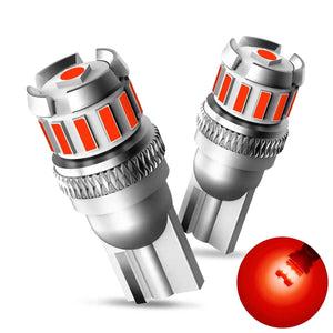 Planet Gates Red / CHINA 2PCS T10 W5W LED Bulbs Red Canbus 194 168 LED Clearance Yellow Light Car Interior Reading Door Trunk License Plate Lamp 6500K