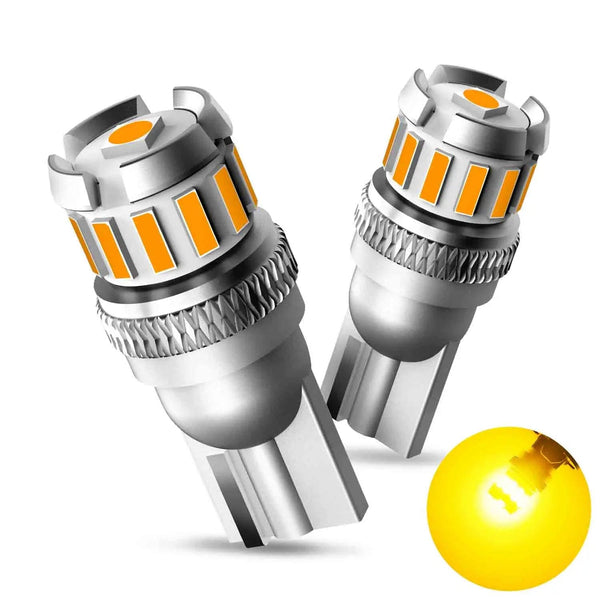 Planet Gates Red / CHINA 2PCS T10 W5W LED Bulbs Red Canbus 194 168 LED Clearance Yellow Light Car Interior Reading Door Trunk License Plate Lamp 6500K