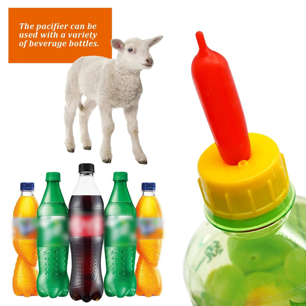 Planet Gates Red / CHINA 5Pcs Lamb Puppy Nipple Plastic Connect with Sprite Coke Bottle Milk Drink Soft Rubber Pacifier Teat Feed Orphaned Pup