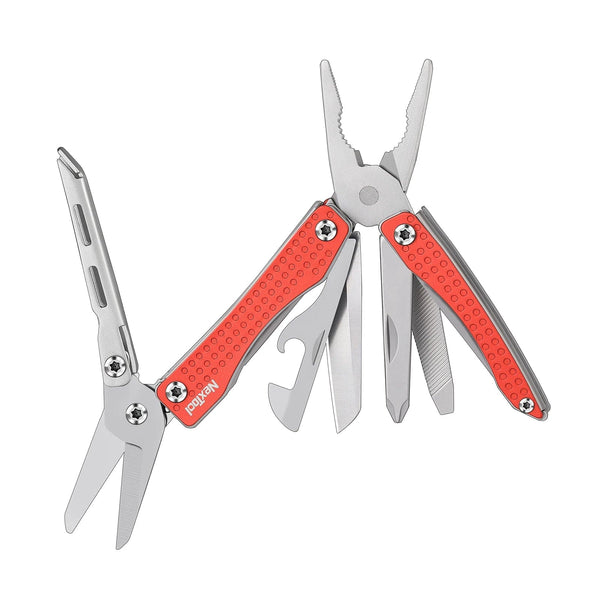 Planet Gates Red / CHINA NexTool Mini Flagship Red/Green 10 IN 1 Multi Functional Folding EDC Hand Tool Screwdriver Mini Pliers Bottle Opener Outdoor