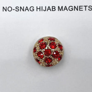 Planet Gates Red / CHINA Premium 1 Pair Triangle Strong Magnet Hijabs Clip Accessories Muslim Women's Safety No Hole Fixed Turban Scarf Pins Brooches