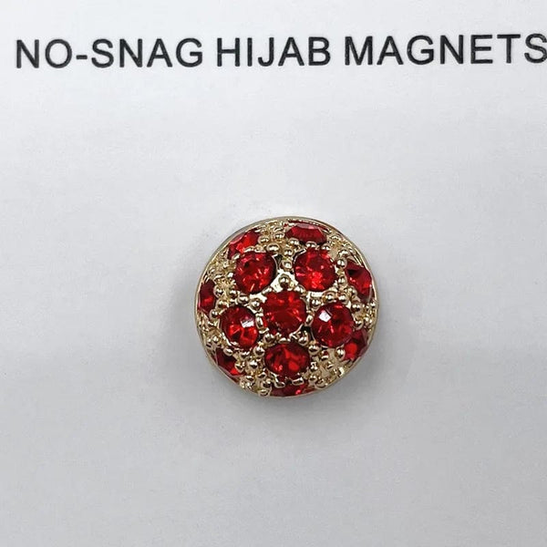Planet Gates Red / CHINA Premium 1 Pair Triangle Strong Magnet Hijabs Clip Accessories Muslim Women's Safety No Hole Fixed Turban Scarf Pins Brooches