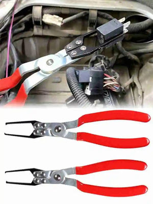 Planet Gates RED / China Universal Auto Relay Disassembly Clamp Fuse Puller Relay Fuse Pliers Relay Puller Relay Remover Plier Auto And 9" Tool