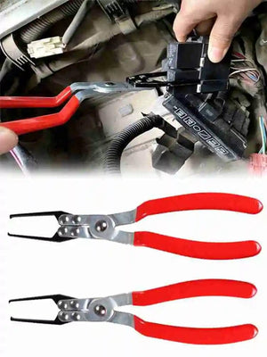 Planet Gates RED / China Universal Auto Relay Disassembly Clamp Fuse Puller Relay Fuse Pliers Relay Puller Relay Remover Plier Auto And 9" Tool