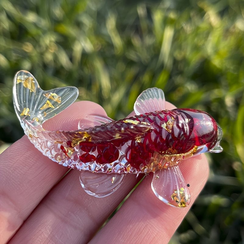 Planet Gates 1pc Crystal Money Fish, Cnatural Crystal Gravel Glue Fish-shaped Small Ornaments, Gift Ornaments, Fish Tank Aquarium Pool, Car Ornaments Sisters Christmas Ornaments