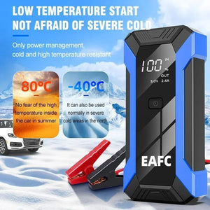 Planet Gates Red / CZECH REPUBLIC 12V Car Jump Starter 1200A Output Portable Emergency Start-up Charger Petrol Car Power Bank Booster Battery Starting Device
