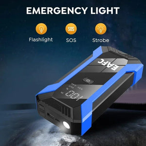 Planet Gates Red / CZECH REPUBLIC 12V Car Jump Starter 1200A Output Portable Emergency Start-up Charger Petrol Car Power Bank Booster Battery Starting Device