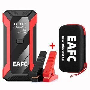 Planet Gates Red / CZECH REPUBLIC 12V Car Jump Starter 1200A Output Portable Emergency Start-up Charger Petrol Car Power Bank Booster Battery Starting Device